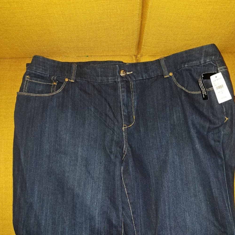 Seven7 Thalia Luxe Bootcut blue jeans Size 24 - Picture 2 of 12